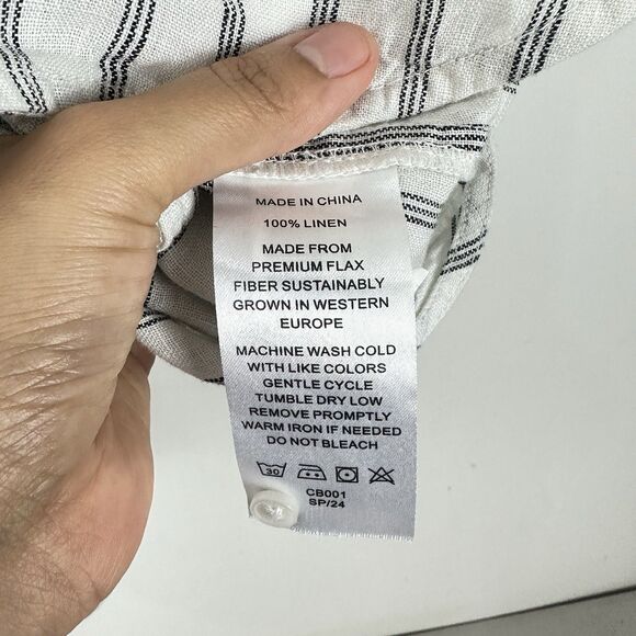 Quince Light Blue Shirt Dress - Picture 10 of 14